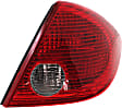 2009 Pontiac G6 - 3-Piece Kit Driver and Passenger Side Halogen Tail Light, With bulb(s),  For without CTF Package, OE Replacement, Sedan,  Includes (1) Bumper Cover and (2) Tail Light