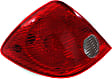 2009 Pontiac G6 - 3-Piece Kit Driver and Passenger Side Halogen Tail Light, With bulb(s),  For without CTF Package, OE Replacement, Sedan,  Includes (1) Bumper Cover and (2) Tail Light