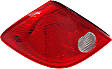 2009 Pontiac G6 - 3-Piece Kit Driver and Passenger Side Halogen Tail Light, With bulb(s),  For without CTF Package, OE Replacement, Sedan,  Includes (1) Bumper Cover and (2) Tail Light