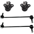4-Piece Kit Front Suspension Kit, Includes (2) Ball Joint and (2) Sway Bar Link