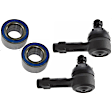 4-Piece Kit Front, Driver and Passenger Side Suspension Kit, Includes (2) Wheel Bearing and (2) Tie Rod End