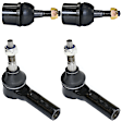 4-Piece Kit Front, Driver and Passenger Side Suspension Kit, Includes (2) Ball Joint and (2) Tie Rod End