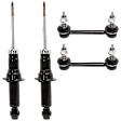 4-Piece Kit Front Suspension Kit, Includes (2) Shock Absorber and Strut Assembly and (2) Sway Bar Link