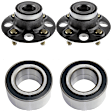 4-Piece Kit Front and Rear, Driver and Passenger Side Suspension Kit, Includes (2) Wheel Hub and (2) Wheel Bearing