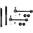 4-Piece Kit Front and Rear, Driver and Passenger Side Suspension Kit, Includes (2) Shock Absorber and Strut Assembly and (2) Sway Bar Link