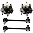 4-Piece Kit Rear Suspension Kit, Includes (2) Sway Bar Link and (2) Wheel Hub