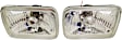 7-Piece Kit Driver and Passenger Side Halogen Headlight, With bulb(s), Clear Lens, Includes (1) Headlight, (2) Headlight Door, (2) Turn Signal Light and (2) Side Marker