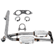 1999 Cadillac Escalade - 2-Piece Kit Front Catalytic Converter, 5.7L 8Cyl, Federal EPA Standard, 46-State Legal (Cannot ship to CA, CO, NY or ME), Direct Fit, Dual Convs., Naturally Aspirated,  Includes (1) Catalytic Converter and (1) Oxygen Sensor