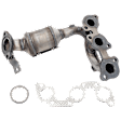 Radiator Side Catalytic Converter, Federal EPA Standard, 46-State Legal (Cannot Ship To or Be installed in vehicles Originally Purchased in CA, CO, NY or ME), includes Oxygen Sensor