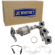 2-Piece Kit Front, Driver Side Catalytic Converter, Federal EPA Standard, 46-State Legal (Cannot ship to CA, CO, NY or ME), includes (1) Catalytic Converter and (1) Oxygen Sensor