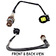 2007 Jeep Compass - 2-Piece Kit Center Catalytic Converter, 2.0L 4Cyl, Federal EPA Standard, 46-State Legal (Cannot ship to CA, CO, NY or ME), Naturally Aspirated, FWD,  Includes (1) Catalytic Converter and (1) Oxygen Sensor