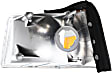 2-Piece Kit, Passenger Side Halogen Corner Light, Without bulb(s), Mounts Beside Headlight, Includes (1) Corner Light and (1) Headlight