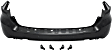 5-Piece Kit, Rear Primed Bumper Cover, For Models Without Blind Spot Sensor, With Parking Aid Sensor, Includes (1) Bumper Cover and (4) Parking Assist Sensor