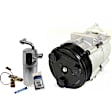 2-Piece Kit A/C Compressor Kit, With Clutch, 8-Groove Pulley, Includes (1) A/C Compressor and (1) A/C Service Kit