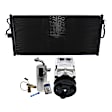 2004-2005 Ford Freestar - 3-Piece Kit A/C Compressor Kit, With Clutch, 6-Groove Pulley, Includes (1) A/C Compressor, (1) A/C Condenser and (1) A/C Service Kit