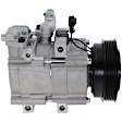 2-Piece Kit A/C Compressor Kit, With Clutch, 6-Groove Pulley, Includes (1) A/C Compressor and (1) A/C Service Kit