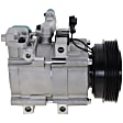 2-Piece Kit A/C Compressor Kit, With Clutch, 6-Groove Pulley, Includes (1) A/C Compressor and (1) A/C Service Kit