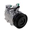 3-Piece Kit A/C Compressor, 6-Groove Pulley, includes A/C Condenser, and A/C Service Kit (A/C Expansion Valve, A/C Receiver Drier, and A/C O-Ring and Gasket Seal Kit)