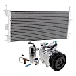 2003 Kia Magentis - 3-Piece Kit A/C Compressor Kit, 2.7L 6Cyl, With Clutch, Includes (1) A/C Compressor, (1) A/C Condenser and (1) A/C Service Kit
