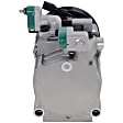 2-Piece Kit A/C Compressor Kit, With Clutch, 6-Groove Pulley, Includes (1) A/C Compressor and (1) A/C Service Kit