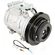2-Piece Kit A/C Compressor Kit, With Clutch, 4-Groove Pulley, Includes (1) A/C Compressor and (1) A/C Service Kit