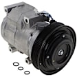 3-Piece Kit A/C Compressor Kit, With Clutch, 6-Groove Pulley, Includes (1) A/C Compressor, (1) A/C Condenser and (1) A/C Service Kit