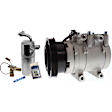 2007 Hyundai Tucson - 2-Piece Kit A/C Compressor Kit, 2.0L 4Cyl, Vehicles with Halla Climate Control Systems, With Clutch, 4-Groove Pulley,  Includes (1) A/C Compressor and (1) A/C Service Kit (A/C Expansion Valve, A/C Receiver Drier, and A/C O-Ring and Gasket Sea