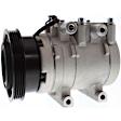2007 Hyundai Tucson - 2-Piece Kit A/C Compressor Kit, 2.0L 4Cyl, Vehicles with Halla Climate Control Systems, With Clutch, 4-Groove Pulley,  Includes (1) A/C Compressor and (1) A/C Service Kit (A/C Expansion Valve, A/C Receiver Drier, and A/C O-Ring and Gasket Sea