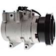 2007 Hyundai Tucson - 2-Piece Kit A/C Compressor Kit, 2.0L 4Cyl, Vehicles with Halla Climate Control Systems, With Clutch, 4-Groove Pulley,  Includes (1) A/C Compressor and (1) A/C Service Kit (A/C Expansion Valve, A/C Receiver Drier, and A/C O-Ring and Gasket Sea