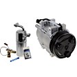 2-Piece Kit A/C Compressor Kit, With Clutch, 8-Groove Pulley, Includes (1) A/C Compressor and (1) A/C Service Kit