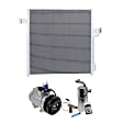 2010 Ford Explorer - 3-Piece Kit A/C Compressor Kit, 4.6L 8Cyl, For Models With FS20 Compressor Type, With Rear AC, With Clutch, 6-Groove Pulley