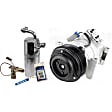 2-Piece Kit A/C Compressor Kit, With Clutch, 6-Groove Pulley, Includes (1) A/C Compressor and (1) A/C Service Kit