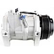 3-Piece Kit A/C Compressor, Turbocharged, DIESEL, 6-Groove Pulley, includes A/C Condenser, and A/C Service Kit (A/C Accumulator, A/C Orifice Tube, and A/C O-Ring and Gasket Seal Kit)