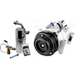 2-Piece Kit A/C Compressor Kit, With Clutch, 6-Groove Pulley, Includes (1) A/C Compressor and (1) A/C Service Kit