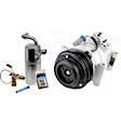 2-Piece Kit A/C Compressor Kit, With Clutch, 6-Groove Pulley, Includes (1) A/C Compressor and (1) A/C Service Kit