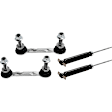 4-Piece Kit Rear, Driver and Passenger Side Suspension Kit, Includes (2) Sway Bar Link and (2) Shock Absorber and Strut Assembly