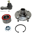 2-Piece Kit Front, Driver Side Suspension Kit, Includes (1) Tie Rod End and (1) Wheel Hub