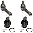 4-Piece Kit Front, Driver and Passenger Side Suspension Kit, Includes (2) Ball Joint and (2) Tie Rod End
