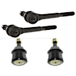 4-Piece Kit Front, Driver and Passenger Side Suspension Kit, Includes (2) Ball Joint and (2) Tie Rod End