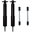 2009 Ford Ranger - 4-Piece Kit Front Suspension Kit, Contains Oversized 7/16 (in) Bolt for Durability, RWD, (Except High Ryder Option), with Coil Spring Front Suspension, Includes (2) Shock Absorber and Strut Assembly and (2) Sway Bar Link