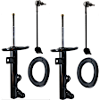 4-Piece Kit Front Suspension Kit, Includes (2) Bare Strut and (2) Sway Bar Link