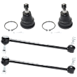 4-Piece Kit Front Suspension Kit, Includes (2) Ball Joint and (2) Sway Bar Link