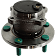 2-Wheel Set Rear Wheel Hub, 5 Lugs, With Bearing, FWD, Includes (2) Wheel Hub and (2) Wheel Bearing