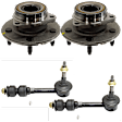 4-Piece Kit Front Suspension Kit, Includes (2) Sway Bar Link and (2) Wheel Hub
