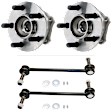 4-Piece Kit Front Suspension Kit, Includes (2) Wheel Hub and (2) Sway Bar Link