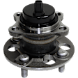2-Wheel Set Rear Wheel Hub, 4 Lugs, With Bearing, With Sensor, FWD, 1.5L, 4Cyl, Includes (2) Wheel Bearing and (2) Wheel Hub
