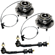 4-Piece Kit Front Suspension Kit, Includes (2) Sway Bar Link and (2) Wheel Hub
