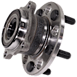 2-Wheel Set Front Wheel Hub, 5 Lugs, With Bearing, AWD, 3.7L, 6Cyl, Includes (2) Wheel Bearing and (2) Wheel Hub