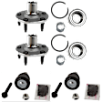 4-Piece Kit Front, Driver and Passenger Side Suspension Kit, Includes (2) Ball Joint and (2) Wheel Hub