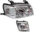 2-Piece Kit Passenger Side Halogen Headlight, With bulb(s), OE Replacement, Includes (1) Fog Light and (1) Headlight